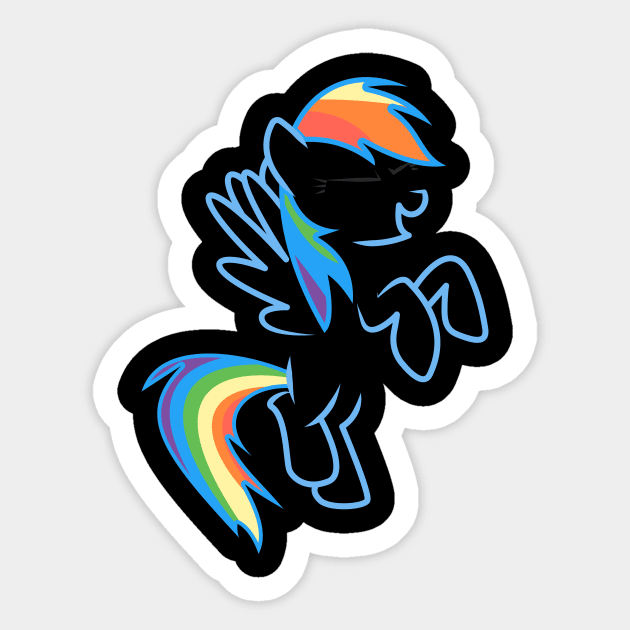 Rainbow Dash Sticker by Hyper Dash